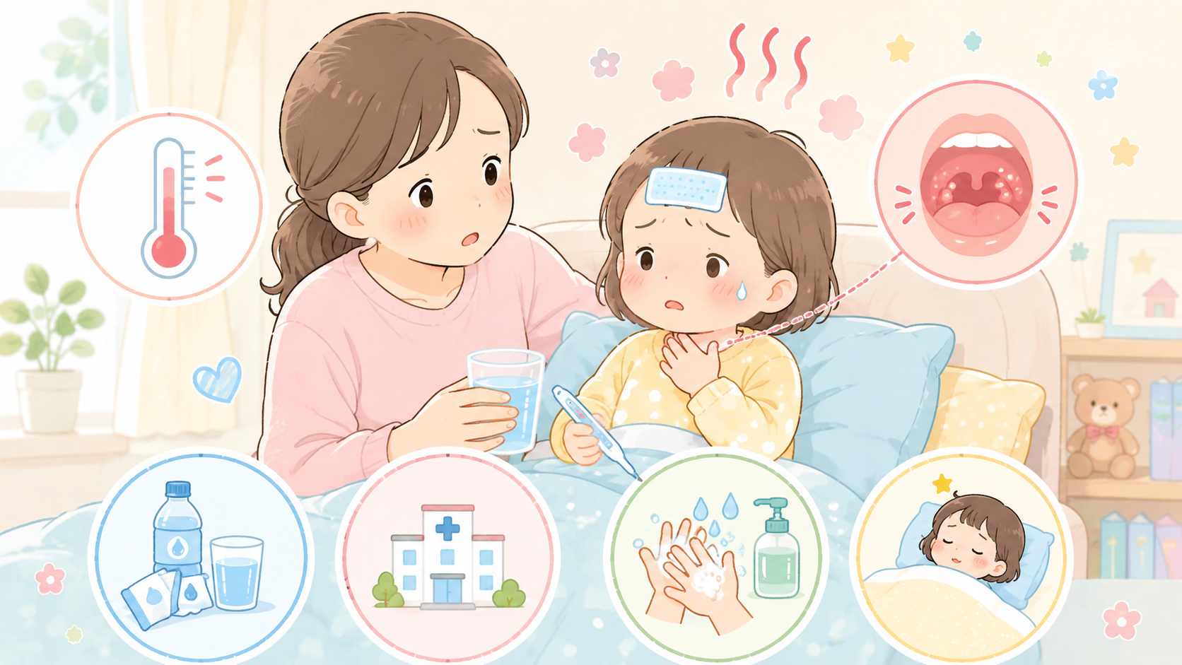 ヘルパンギーナとは？突然の高熱と喉の痛みに注意